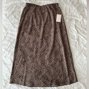 A New Day Cheetah Print Midi Skirt